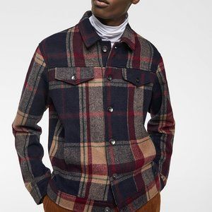 NWOT Zara Plaid Jacket Size Small